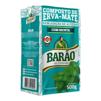 Composto De Erva Mate Com Menta Barao De Cotegipe 500 Gr