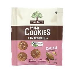 Cookies Orgânico Integral Cacau e Castanha Mãe Terra 120g