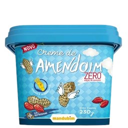 Creme De Amendoim Zero Açúcar Mandubim 230g