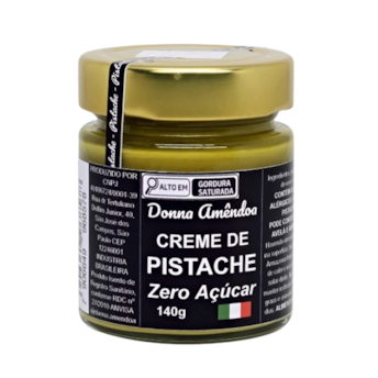 Creme De Pistache Zero Açúcar Donna Amêndoa 140g