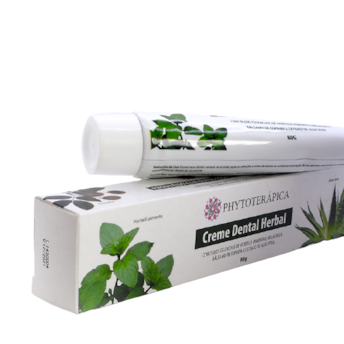 Creme Dental Herbal Melaleuca e Hortelã Pimenta Phytoterápica 80g