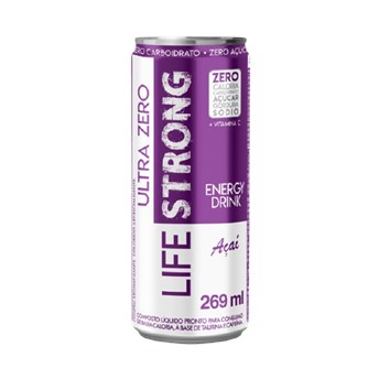 Energy Drink Ultra Zero Sabor Açai Life Strong 269ml