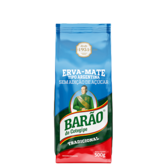 Erva Mate Tipo Argentina Barão De Cotegipe 500g