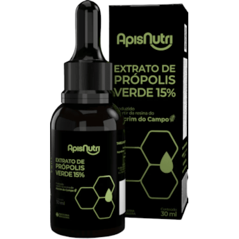 Extrato De Própolis Verde 15%  ApisNutri 30ml
