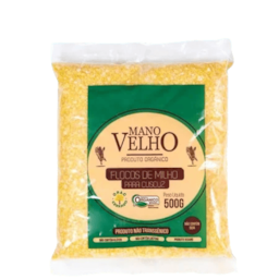 Flocos De Milho Não Trangênico Orgânico Mano Velho 500g