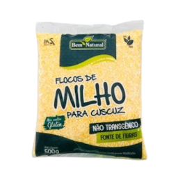 Flocos De Milho Não Transgênico Bem Natural 500g - Vencimento 31/07/2026