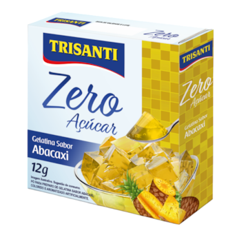 Gelatina Zero Açúcar Abacaxi Trisanti 12g