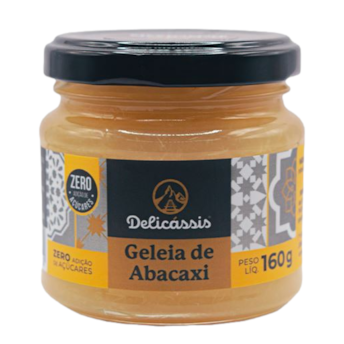Geleia de Abacaxi Zero Adição De Açúcar 160g - Delicássis Geleia de Abacaxi Zero Adição De Açúcar 160g - Delicássis