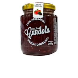 Geleia Natural De Frutas Vermelhas Candola 260g