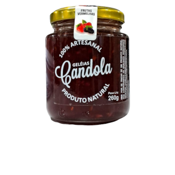 Geleia Natural De Frutas Vermelhas Candola 260g