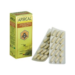 Geleia Real Liofilizada Com Vitaminas E, A e C 30 Capsulas Apireal