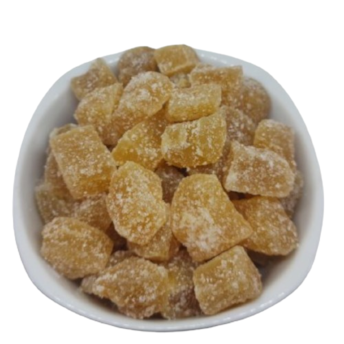 Gengibre Cristalizado Em Cubos
