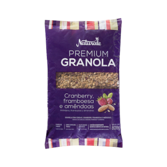 Granola Premium Cranberry Framboesa e Amêndoas Naturale 800g Granola Premium Cranberry Framboesa e Amêndoas Naturale 800g