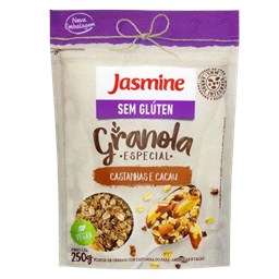 Produto Granola sem Glúten C/ Castanhas e Cacau 250g - Jasmine