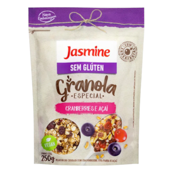 Granola Sem Glúten Cranberries e Açai 250g - Jasmine