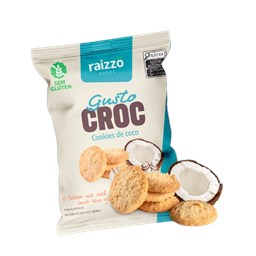 Gusto Croc Cookies de Coco Sem Glúten Raizzô Foods 120g