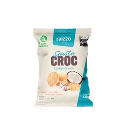 Gusto Croc Cookies de Coco Sem Glúten Raizzô Foods 120g