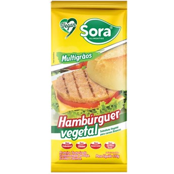 Hambúrguer De Proteína de Soja Carne Branca 110g - Sora