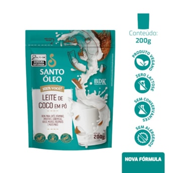 Leite de Coco Em Pó Santo Óleo 200g