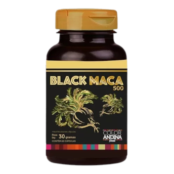 Maca Peruana Black Color Andina Foods 30g com 60 Cápsulas Maca Peruana Black Color Andina Foods 30g com 60 Cápsulas