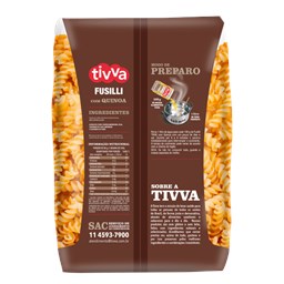 Macarrão De Milho Fusilli com Quinoa Sem Glúten 500g - Tivva