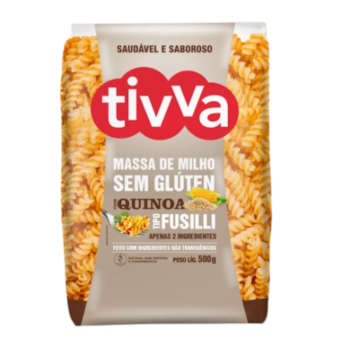 Macarrão De Milho Fusilli com Quinoa Sem Glúten 500g - Tivva