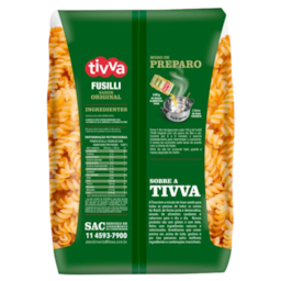 Macarrão de Milho Fusilli Sem Glúten 500g - Tivva Macarrão de Milho Fusilli Sem Glúten 500g - Tivva