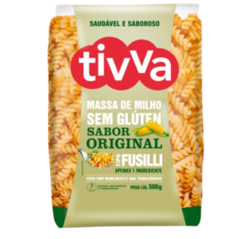 Macarrão de Milho Fusilli Sem Glúten 500g - Tivva Macarrão de Milho Fusilli Sem Glúten 500g - Tivva
