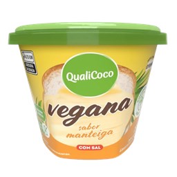 Manteiga de Coco Vegana Sabor Manteiga com Sal Qualicoco 200g