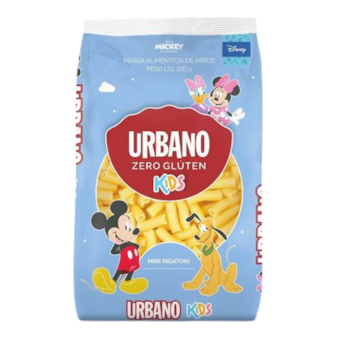 Massa Alimenticia De Arroz Urbano Mini Rigatoni Kids 500g