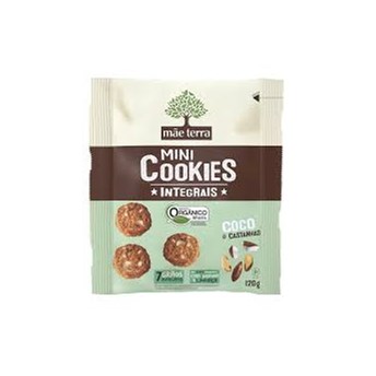 Mini Cookies Orgânico Coco e castanhas Mãe Terra 120g