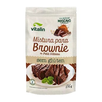 Mistura Para Brownie Sem Glúten 270g - Vitalin
