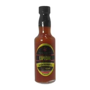 Molho de Pimenta Especial Fogo Mineiro 60Ml Molho de Pimenta Especial Fogo Mineiro 60Ml