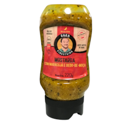 Mostarda com Maracujá e Dedo de Moça 220g - Guga Pimenteiro Mostarda com Maracujá e Dedo de Moça 220g - Guga Pimenteiro