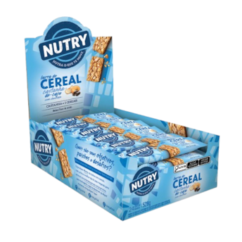 Nutry Barra Cereal Caju Choc 22g Dp C/ 24 Und