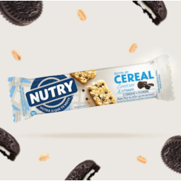 Nutry Barra Cereal Cookies e Cream 20g Dp C/ 24 Und