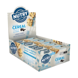 Nutry Barra Cereal Cookies e Cream 20g Dp C/ 24 Und