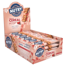 Nutry Barra Cereal Morango Choc 22g Dp C/ 24 Und