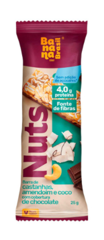 Nuts Castanhas E Coco Com Chocolate 25g | São Vito