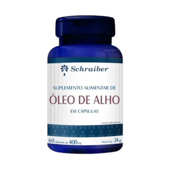 Óleo de Alho 60 Cápsulas 400mg Schraiber