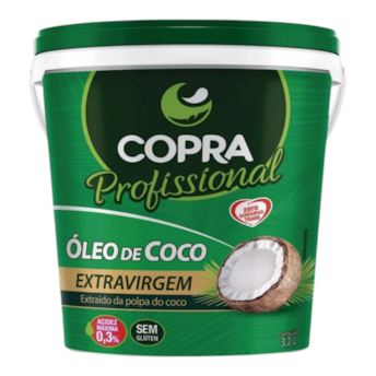 Óleo De Coco Extra Virgem Copra Balde 3,2lt Óleo De Coco Extra Virgem Copra Balde 3,2lt
