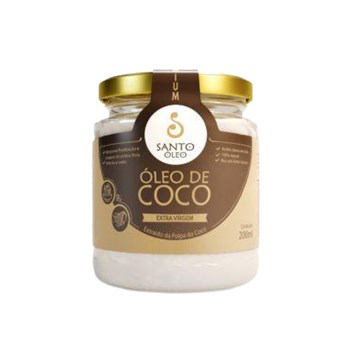 Óleo De Coco Extra Virgem Da Polpa Santo Óleo 200ml