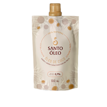 Óleo de Coco Extra Virgem Extraído da Polpa 100ml - Santo Óleo