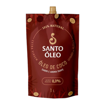Óleo De Coco Extravirgem De Pelicula Santo Óleo 1L
