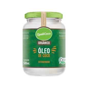 Óleo De Coco Orgânico Extravirgem Qualicoco 500ml Óleo De Coco Orgânico Extravirgem Qualicoco 500ml