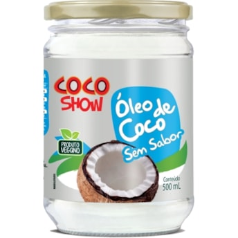 Óleo de Coco Sem Sabor Coco Show 500ml Óleo de Coco Sem Sabor Coco Show 500ml
