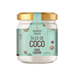 Óleo De Coco Sem Sabor Santo Óleo 200ml