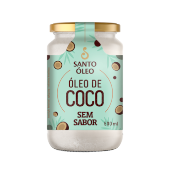 Óleo De Coco Sem Sabor Santo Óleo 500ml