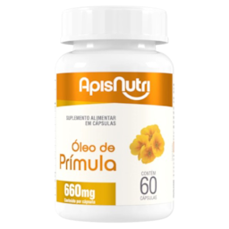 Óleo de Prímula 660mg ApisNutri 60 Cápsulas