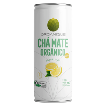 Organique Chá Mate Sabor Limão 269ml